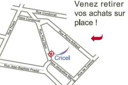 Retrait dans nos locaux