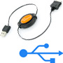 C�ble r�tractable Mini usb