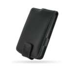 Housse cuir PDAIR NOIR ouverture type flip top (3BHTHDF41) pour HTC touch HD