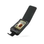 PDAIR - Etui - Housse cuir NOIR ouverture type flip top (3BSSG9F41) pour Samsung i900 Player addict