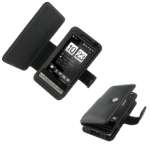 HTC Touch Cruise 2009 - Etui cuir PDAIR NOIR ouverture type book (3BHT44B41) 