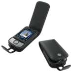HTC Touch Cruise 2009 - Etui - Housse cuir PDAIR NOIR ouverture type flip top (3BHT44F41) 
