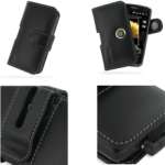 HTC Touch HD - Etui - Housse cuir PDAIR NOIR ouverture horizontale pouch (3BHTHDP01) 