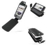 PDAIR - Etui - Housse cuir NOIR ouverture type flip top (3BNK97F41) pour Nokia N97