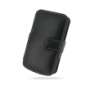 PDAIR - Etui cuir NOIR ouverture type book pour HTC Snap