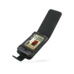 PDAIR - Etui - Housse cuir ouverture type flip top noir (3BSSG9F41) pour Samsung i908