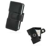 PDAIR - Etui - Housse cuir NOIR ouverture type horizontal pouch (3BSET5P01) pour Sony Ericsson T715