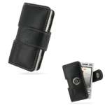 PDAIR - Etui - Housse cuir NOIR ouverture type horizontal pouch (3BSEW7P01) pour Sony Ericsson W705