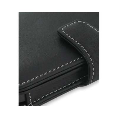 Etui cuir PDAIR  NOIR ouverture type book (3BHTH2B41) pour HTC HD2