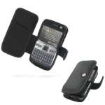 PDAIR - Etui - Housse cuir NOIR ouverture type book (3BNK7EB41) pour Nokia E72