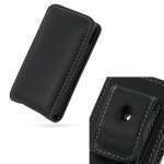 PDAIR - Etui - Housse cuir NOIR ouverture type vertical  pouch pour Nokia 6700 slide