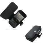 PDAIR - Etui - Housse cuir NOIR  ouverture type book (3BNKEGB41) pour Nokia E73
