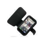 PDAIR - Etui - Housse cuir NOIR ouverture type book pour Motorola Defy
