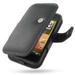HTC Incredible S - Housse - Etui cuir PDAIR NOIR ouverture type book (3BHTEAB41) 