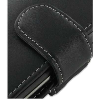 Etui - Housse cuir NOIR PDAIR ouverture horizontale pouch (3BHTDGP01) pour HTC Desire S