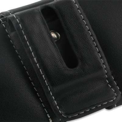 Etui - Housse cuir NOIR PDAIR ouverture horizontale pouch (3BHTDGP01) pour HTC Desire S