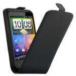 HTC Incredible S - BLUEWAY - Etui - Housse cuir NOIR avec rabat ULTRA FIN 