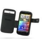 Housse - Etui cuir PDAIR NOIR type ouverture Book pour HTC Sensation