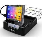 Station d'accueil USB Kidigi avec chargeur 2d batterie pour HTC Salsa