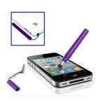 Samsung Galaxy Mini (S5570) - Stylet court avec capuchon- violet - �cran tactile capacitif
