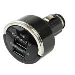 Tomtom one 330 - Chargeur allume-cigare - noir - double USB 12-24Volts  - 2.1A et 1.0A