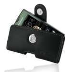 SonyEricsson Xperia Ray - PDAIR - Etui - Housse cuir NOIR ouverture type horizontal pouch (3BSEXYP01) 