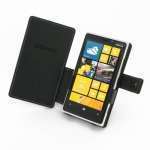 Nokia Lumia 920 - PDAIR - Etui - Housse cuir NOIR ouverture type Book (3BNKLMB41) 