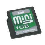 Carte m�moire Mini SD 1 Go Silicon Power 80X