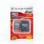 Micro SD 2 Go Silicon Power 80X + adaptateur Mini SD et SD