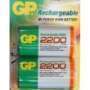 Pile rechargeable (x2) D - 2200 mAh