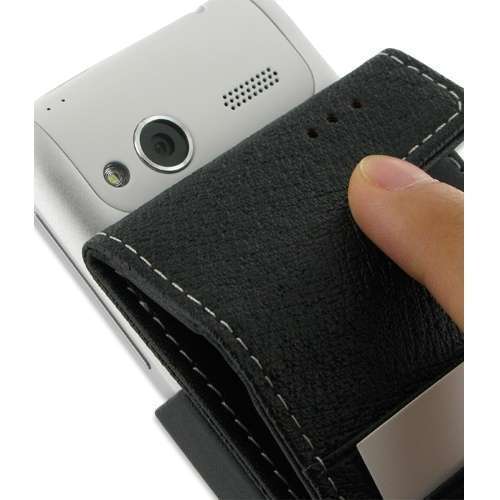 Housse En Cuir Universelle Pour HTC Nexus One / Radar / Rhyme - Taille M - Avec Passant Ceinture