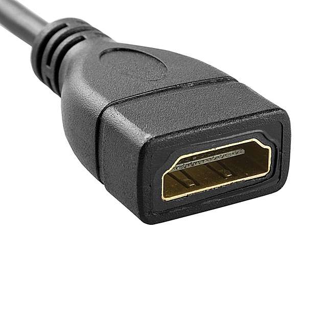 Câble Rallonge Micro HDMI Mâle vers Micro HDMI Femelle 25cm - Audiophonics