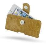 PDAIR - Etui - Housse cuir - BEIGE aspect crocodile -  ouverture horizontale pouch (GTIPP5P01)  