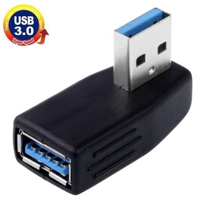 Avizar Adaptateur USB-C Femelle vers USB-C Mâle Coudé 90° Ultra