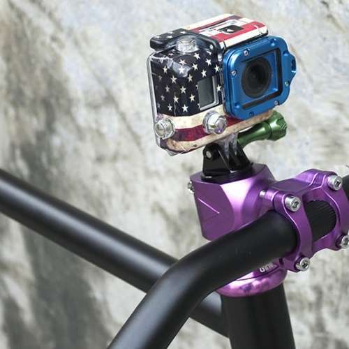 Fixation Guidon Caméra GoPro Hero 4 3 2 1 Vélo VTT Moto Support Bague Max  4cm