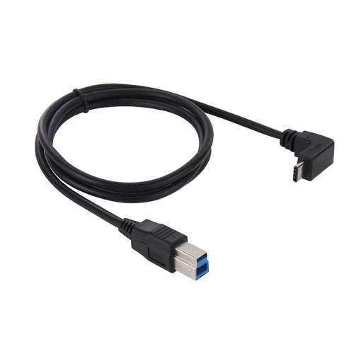 Micro USB vers type C câble, cordon USB coudé à 90 degrés C mâle